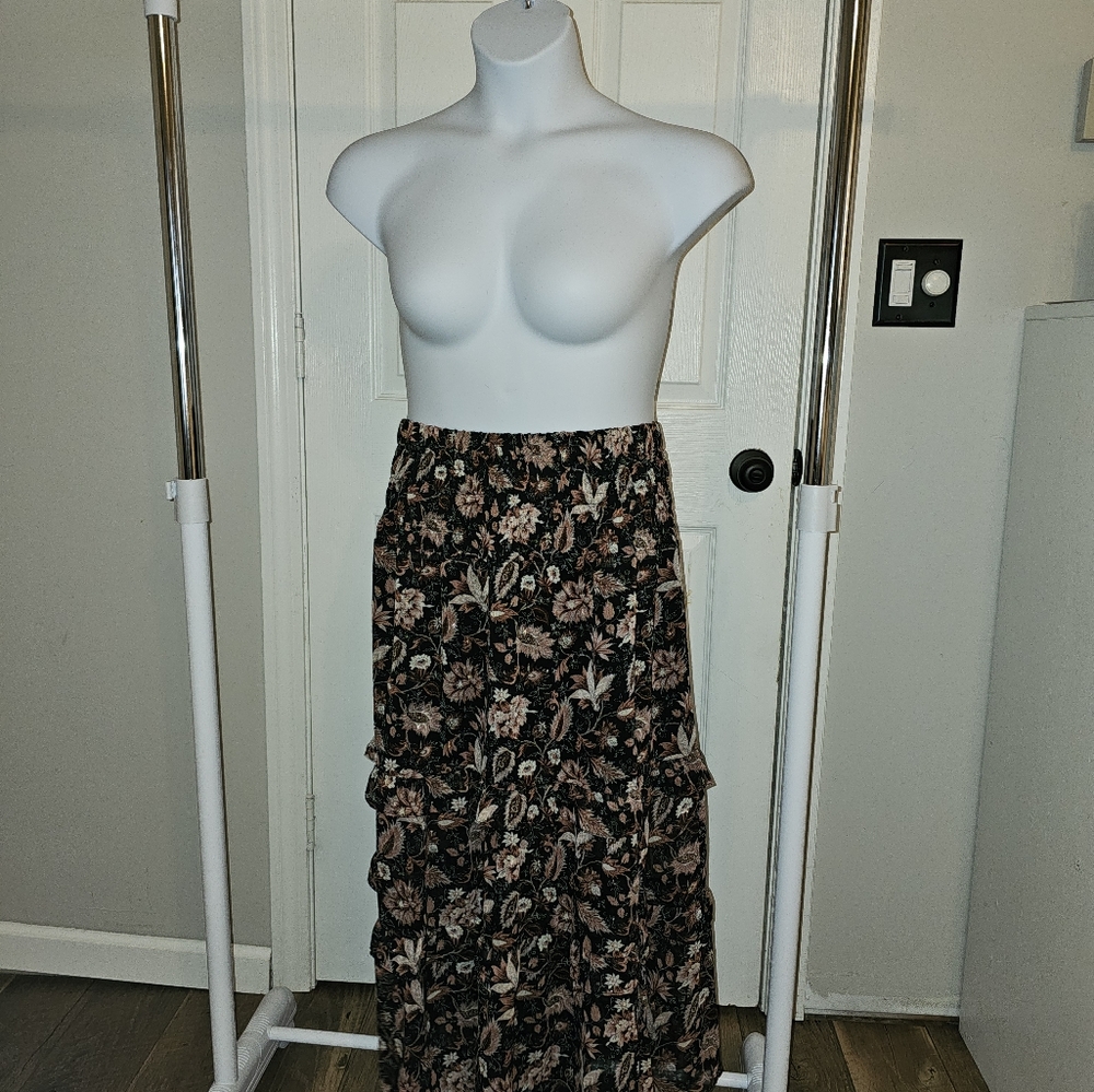 Madewell 4x Tiered Ruffle Maxi Skirt